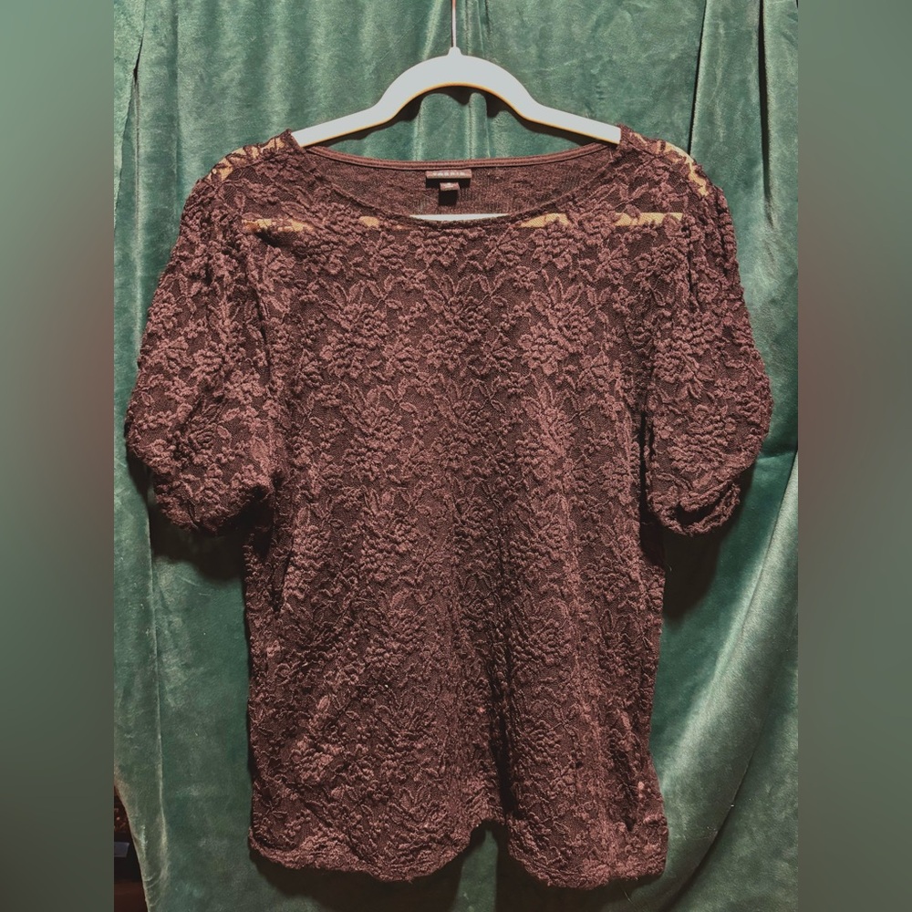 Torrid Black Lace Blouse